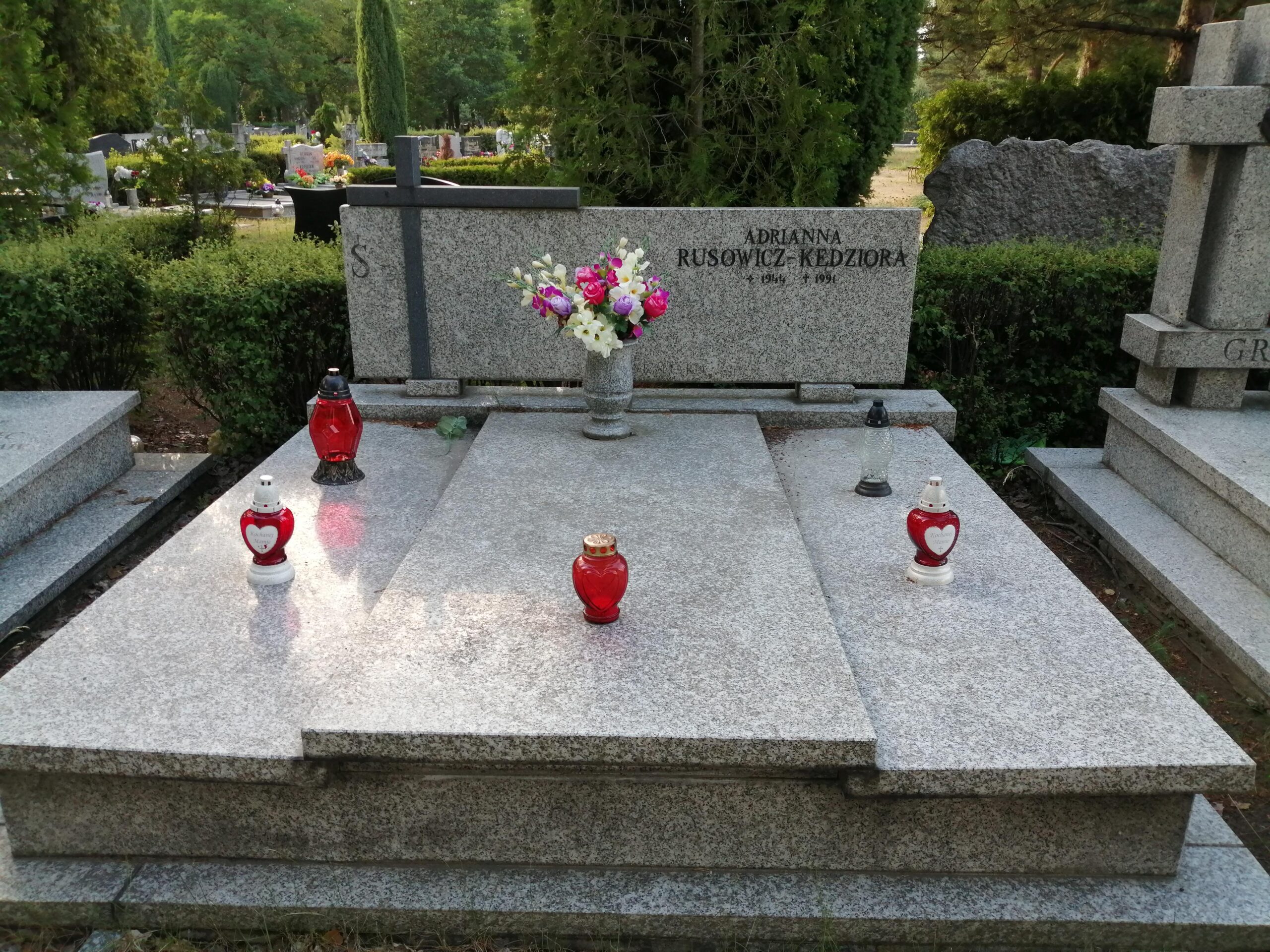 Grób Ady Rusowicz, Cmentarz Miłostowo, Poznań